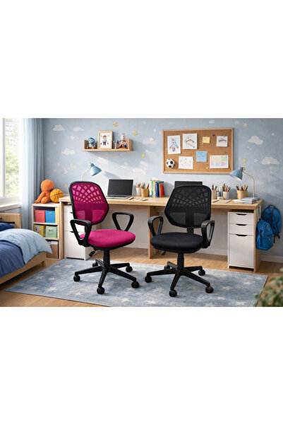 stillola Eko (İKİLİ) Öğrenci Çalışma Sandalyesi Tekerlekli ,Dönerli Yükseklik...