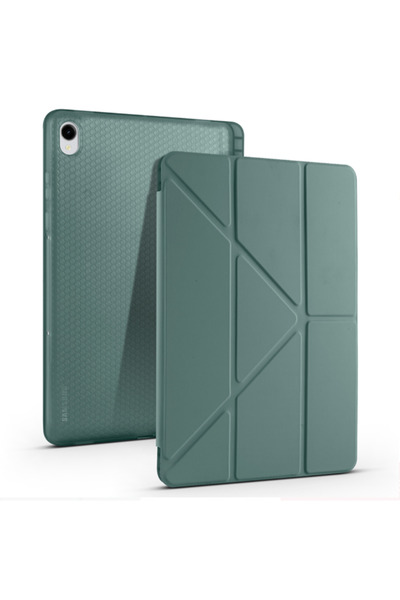 Fuchsia Tri-Folding Case with Pen Slot Compatible with Galaxy Tab S11