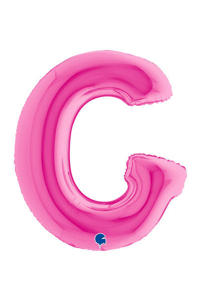 PARTİ SEPETİ بالون فوشيا وردي بطول 100 سم على شكل حروف من A إلى Z - زينة لأعي...