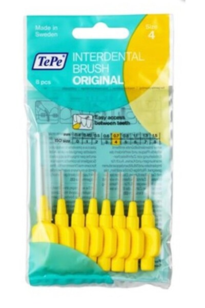 TePe Arayüz Fırçası 4 Numara Sarı 0,7 mm T105