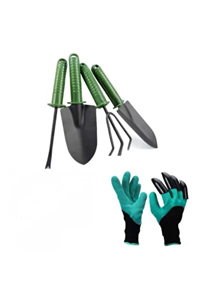 OEM Professional Set of 4 Tools and Gloves for Gardening and Home Use
