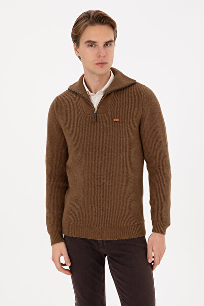 U.S. Polo Assn. Men's Khaki Sweater 50317171-Vr027