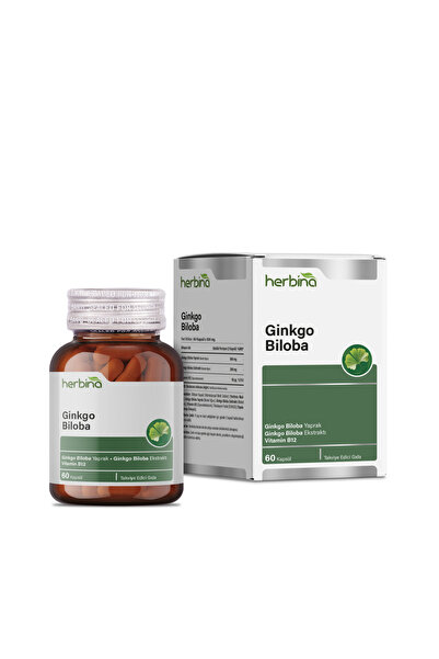 Herbina Ginkgo Biloba Vitamin B12 60 Kapsül