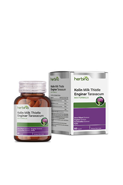 Herbina Kolin Milk Thistle Enginar Taraxacum 60 Kapsül