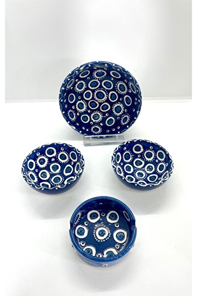 Store Nazar Bead Snack Bowl Handmade Set of 4 Presentation Set