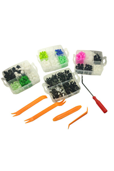 CarGuard Set 470 buc cleme din plastic + 5 unelte SCA003