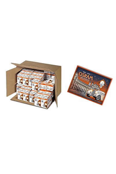 ams-OSRAM PACHET BECURI OSRAM ORIGINAL 30 BUC H7 + METALSIGN RETRO