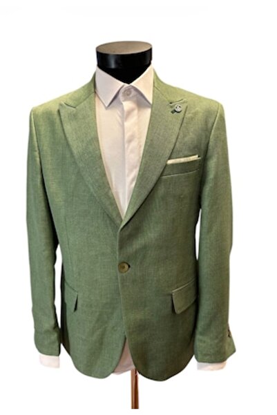 HAVİN Collection - Slim Fit Men's Blazer, Green, Size 50