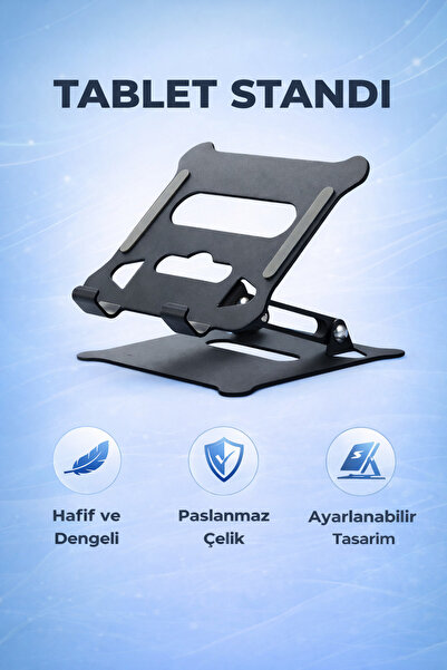 Coverzone حامل تابلت قابل للطي وقابل للتعديل من الفولاذ المقاوم للصدأ، متوافق...
