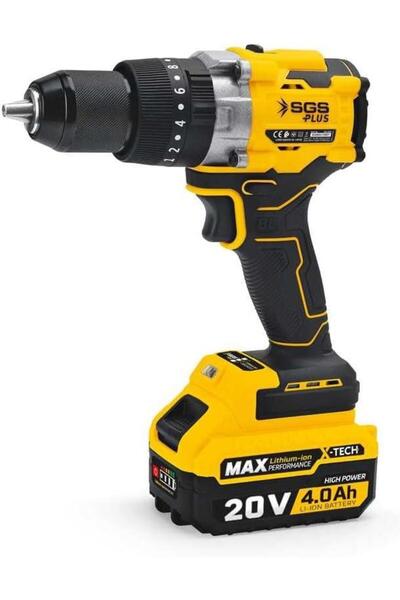 SGS 5533 Akülü Darbeli Matkap 4 Amper Akü 3 Fonksiyonlu 130 Nivton Güç