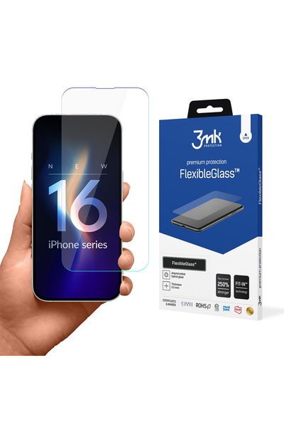 3MK Folie iPhone 16 FlexibleGlass, transparenta