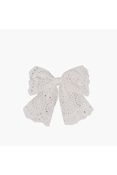 Lifestyle مشبك شعر على شكل فيونكة بنقشة شيفلي