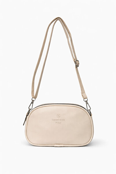 Sanmorris Women's Faux Leather Adjustable Cross Strap 2 Compartment Shoulder Bag