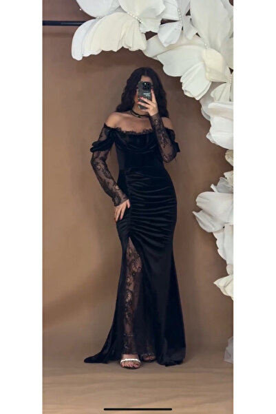 Lucille Fashion Velvet evening dress