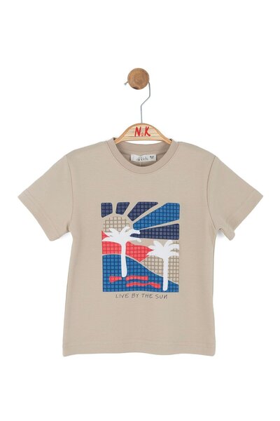 NK Baby Boy Sun Tshirt 1-4 Years Beige