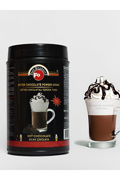 FO Sıcak Çikolata Bitter Çikolatalı İçecek Tozu 1 Kg x 6 Adet