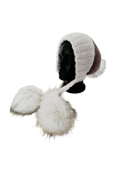 bi ters bi düz Elörgüsü Plush Beanie