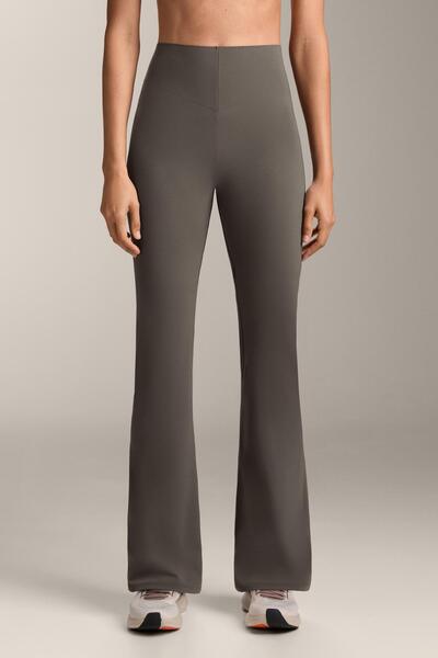 Oysho High-rise Compressive Raise Up Flare Trousers