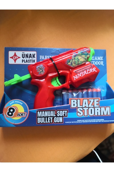 Ünak Plastik Sünger Mermi Atan Nişancı Oyuncak Tabanca