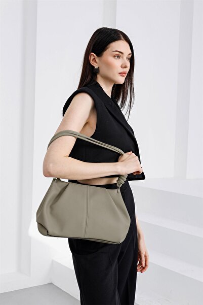 Shule Bags Casa Tie-Dye Detailed Shoulder Bag Beige