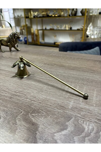 Mercan Tasarım Atölyesi ÇAN ÇİÇEĞİ MUM SÖNDÜRÜCÜ-ANTİK BRONZ