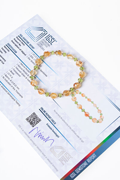 OSMANLI DOĞAL TAŞ سوار سيترين وزيبيرسيت معتمد (S.K.301)