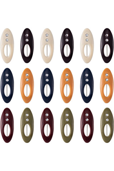 Arabest 18 قطعة من دبابيس الحجاب، مشابك أمان للأوشحة، دبابيس مرصعة بأحجار الر...