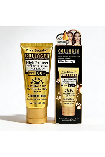 Kiss Beauty Cremă de protecție solară pentru față și corp, Kiss Beauty, 60 ml