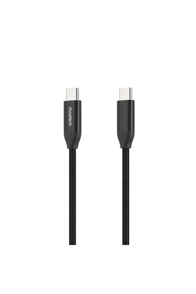 CHOETECH Cablu USB tip C - USB tip C PD 240W 2m negru textil XCC-1036-BK