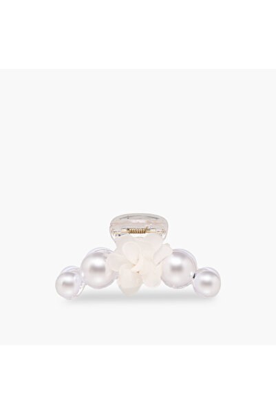 Lifestyle Hair Clamp with Floral and Pearl Detail