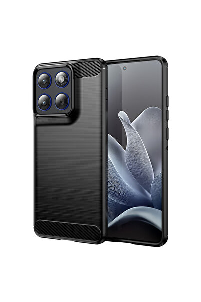 Techsuit Husa compatibila - Carbon Silicone - Motorola Edge 70 - Black