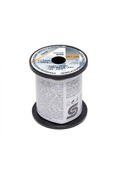 Home by Somogyi Tin flux with sacaz 1.0mm 100g SN/PB 60/40 2.5flux HOME