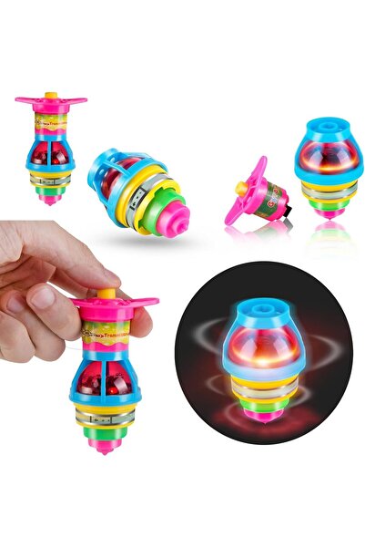 Arabest ألعاب دوارة مضيئة بتقنية LED على شكل طبق طائر، ألعاب جيروسكوبية مبتكر...