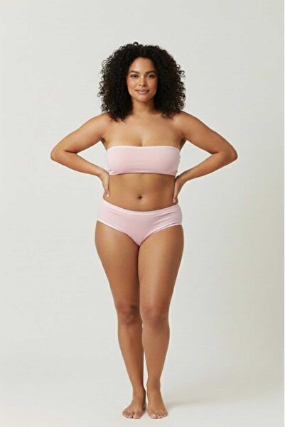 Pink Cadillac Pink Bamboo High Waist Plus Size Women's Briefs - Stretchy, Sof...