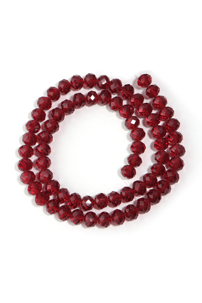 Choice خرز كريستال نمساوي مصقول ذو أوجه، مقاس 10×8 مم تقريبًا، 60 قطعة، خيط و...