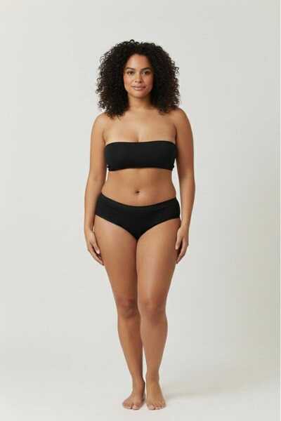 Pink Cadillac Μαύρο γυναικείο εσώρουχο υψηλής μέσης από μπαμπού - Εύκαμπτο, α...