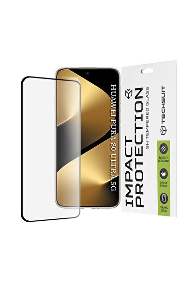 Techsuit Folie sticla Huawei Pura 80 Ultra 111D Full Glue Full Cover, negru