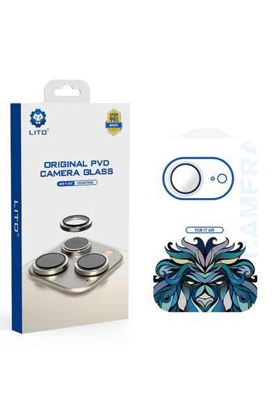 Lito Folie sticla iPhone 17 Air Titanium AR Camera Glass, bleu