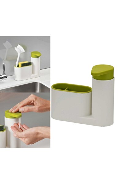trendyhome Sink Tidy kitchen and bathroom detergent dispenser set with sponge...