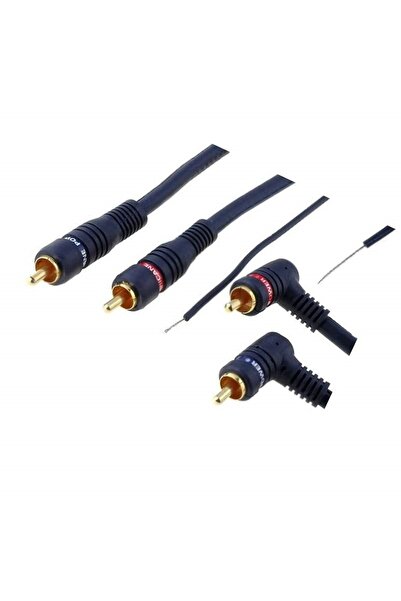 OEM Audio cable with remote control 2x RCA male - 2x RCA male at 90 degrees 5...