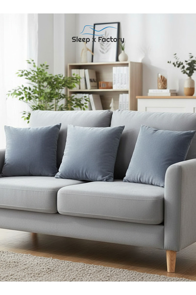 Sleep x Factory 3-Pack Decorative Cushions 45x45 cm – Microfiber Filled