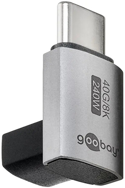 goobay Adaptor USB-C3.1 mama - USB-C tata vertical la 90 scurt Thunderbolt 3 ...