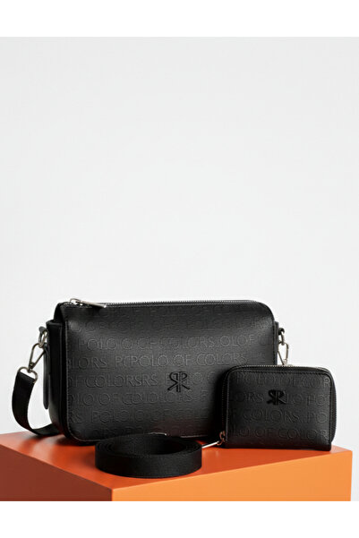 Çanta Trend Polo of Colors Black Color Adjustable Strap Women's Shoulder and ...