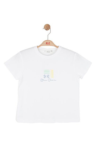 NK Дівчача етнічна футболка 8-14 років Екрю