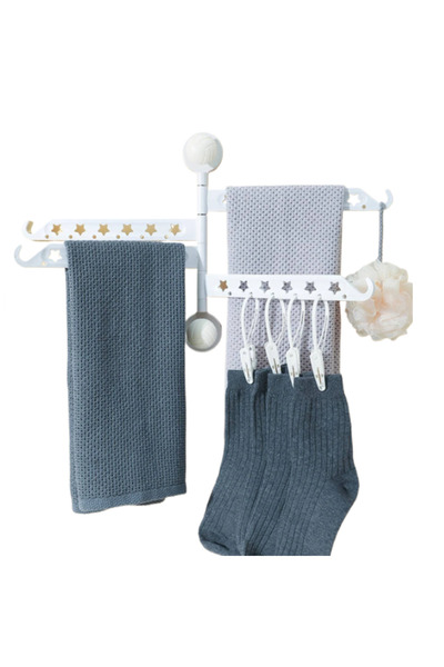 TodayShop Multifunctional Support with 4 Arms for Towels and Hangers - Optima...