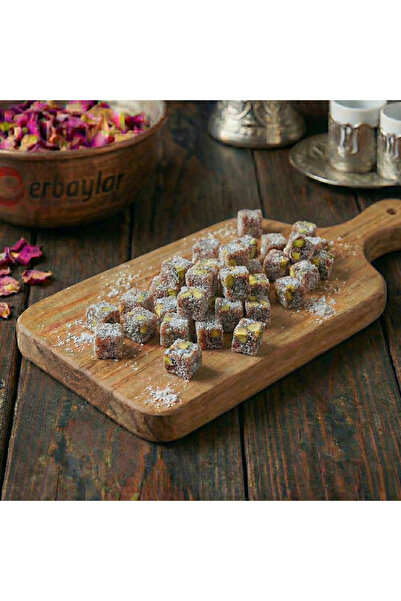 ERBAYLAR KURUYEMİŞ Erbaylar Antep Fıstıklı Küp Cezerye - 250 Gr