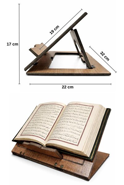 MAVİ TREND Masaüstü Ahşap Rahle Katlanabilir Rahle Tabletlik Masa Üstü Rahle ...