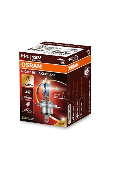 ams-OSRAM Întrerupător de noapte BEC 12V H4 60/55 W +220% OSRAM