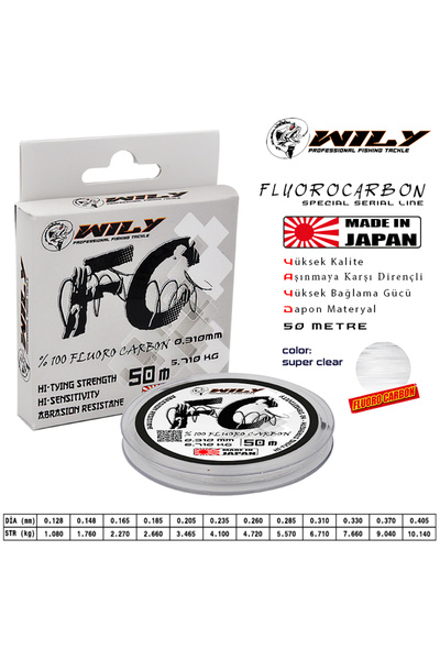 Wily FC Fluoro Carbon Misina 50 mt