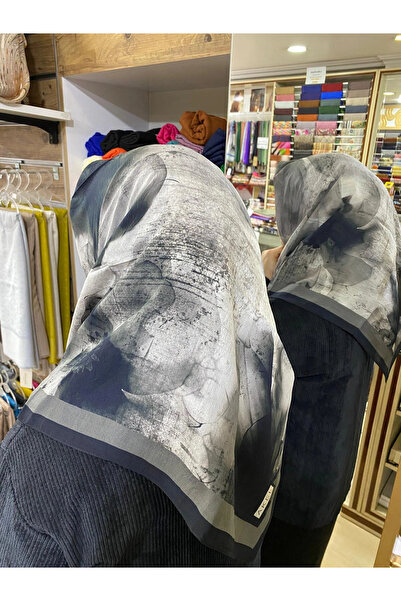 Akel وشاح قطني من الفيسكون منقوش 9612-02